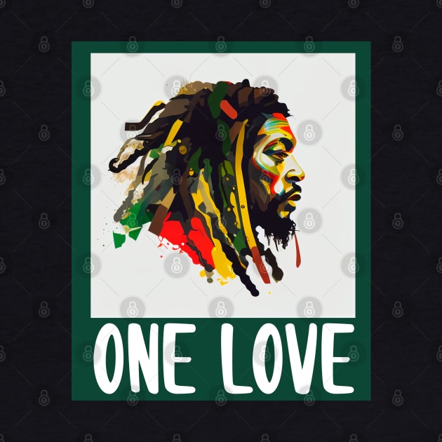 Rasta One Love Reggae Rastafari Jamaica by Merchweaver